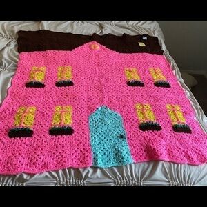 house design granny square blanket 40X45"